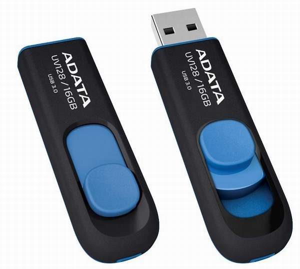 USB kľúč 16GB 3.0 AUV128 čierno-modrý