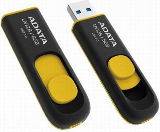 USB kľúč 8GB 3.0 UV128 čierno-žltý