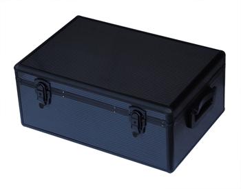hliníkový kufrík na 510ks CD/DVD uzamykací Black