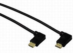 HDMI kábel 3m pozlátené konektory,90°,Hi-speed