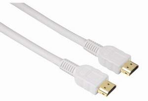 HDMI kábel 2m pozlátený, biely