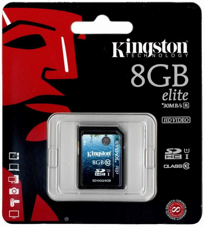 SDHC Card 8GB Class10 30MB/s 