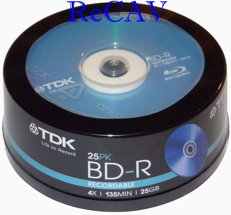 Blu-ray Disk 25GB 25Cake 4x