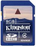 SDHC Card 8GB Class4