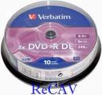 DVD+R DL 10Cake 8x