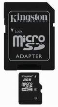 Micro SDHC 8GB Class4 + adaptér