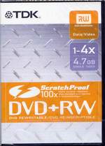 DVD+RW DVD obal 4x ScratchProof
